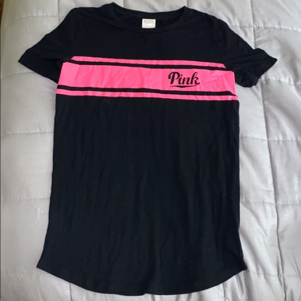 Pink Striped Lounge Tee